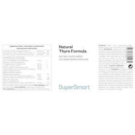 Natural Thyro Formula - Complément alimentaire pour la Thyroïde - Iode, Sélénium, Zinc et Vitamines - Soutient les Hormones T