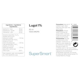Lugol 1% - Iode en Gouttes - Nettoie Plaies et Brûlures - Solution iodo-iodurée - Diiode 1% - Iodure de Potassium 2% - Contri