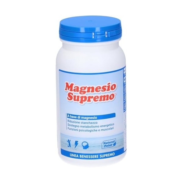 Point naturel magnésium suprême 150 grammes - réduit le stress et la fatigue due à la fatigue