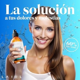 LAIOL Huile de Magnésium Spray – Magnesium liquide Natural Marin Transcutané – Huile Magnesium Oil Spray Feet – Magnesium lot