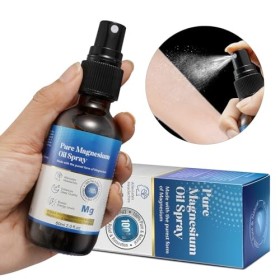 Huile de Magnésium 60ml, Huile de magnésium topique en spray, Reconstituer le magnésium de lorganisme, Spray de magnésium po