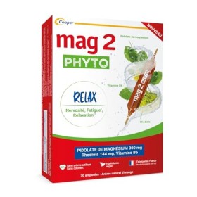 MAG 2 – Phyto Relax - Magnésium 300 mg, vitamine B6 et rhodiola - Stress et relaxant - Arôme naturel dorange - Complément al