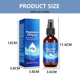 Huile de Magnésium Naturelle Bio en Spray,Spray Dhuile de Magnésium,Spray de Magnésium,Huile de Magnésium Organique en Spray