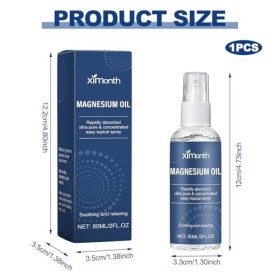 Spray DHuile De MagnéSium, Spray DHuile De MagnéSium Biologique Naturel De 60 ml, Spray DHuile De MagnéSium Biologique Pou