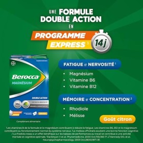 Berocca® Magnesium - magnésium, vitamines B6, B12 et extraits de plantes - fatigue et nervosité, mémoire et concentration - 1