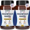 Magnésium Marin - Vitamine B6 | Fatigue - Stress - Sommeil | 300 mg/j | 120 Gélules | 4 mois de cure | Fabriqué en France Lo