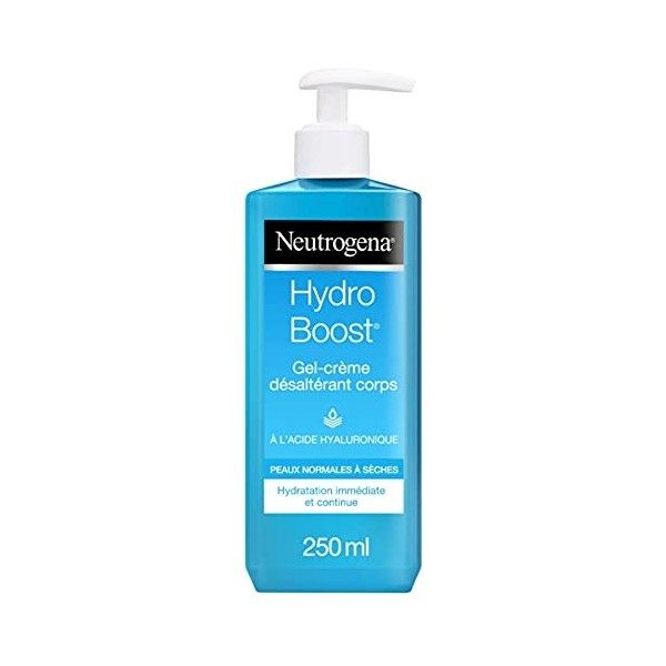 Neutrogena Hydro Boost Gel Crème Désaltérant Corps à lAcide Hyaluronique, Soin Hydratant Corps, 250 ml