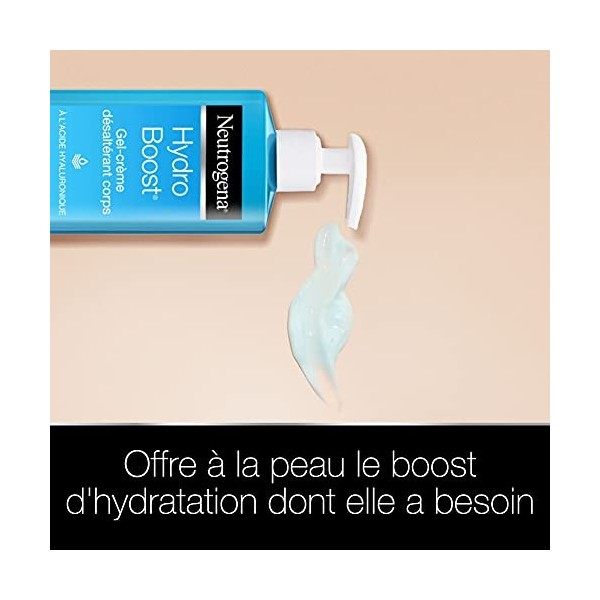 Neutrogena Hydro Boost Gel Crème Désaltérant Corps à lAcide Hyaluronique, Soin Hydratant Corps, 250 ml