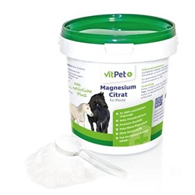 VitPet+ Citrate de Magnésium pour Chevaux - Magnésium Cheval - Poudre de Citrate de Magnésium Premium - Soutien Musculaire et