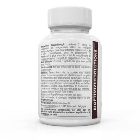 BiOptimizers Magnesium Breakthrough Supplément 3.0 - Contient 7 Formes De Magnésium : Glycinate, Malate, Citrate, Et Plus - S