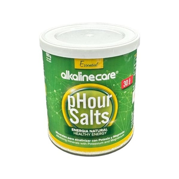 PHOUR Sels minéraux alcalins au magnésium et au potassium : 180g - Complément équilibré - Optimise le cerveau et le corps grâ