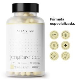 Gingembre organique Vitastan 180 - racine de gingembre avec une grande source de vitamines et de minéraux - anti-inflammatoir