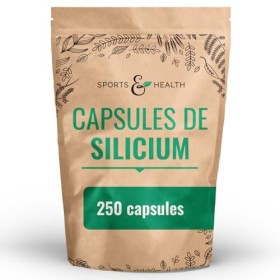 Capsules de Silicium Organique à Forte Dose - 250 Capsules de Silicium - silicium extrait de pousses de bambou, silice organi