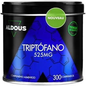 L-Tryptophane pur 525mg - Tryptophane pour un bon sommeil - 300 comprimés pour 10 mois - Dose maximale de repos - Favorise un
