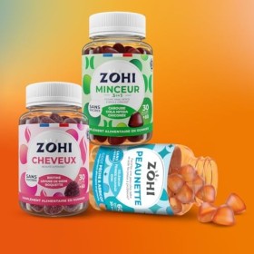 Coffret Eté Compléments Alimentaires 1 pilulier Zohi Peau nette - 1 pilulier Zohi Minceur - 1 pilulier Zohi Cheveux - 3 x 60 