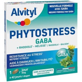 Alvityl Phytostress - GABA + Rhodiole 1 + Mélisse 2 - Favorise la Résistance au Stress 1 - Aide à diminuer lIrritabili