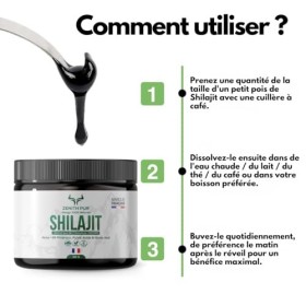 Shilajit 100%, 30g de Résine Minérale Shilajit, Authentique, Formée Naturellement – Excellente Source de Minéraux et Dacides