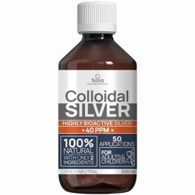 Argent Colloïdal 40 PPM 1000 ml - Supérieur au 15ppm & 20ppm - Oligo élément bio disponible - Liquide 100% Naturel - Pour fam
