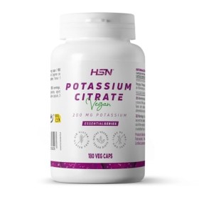 HSN Citrate de Potassium 1664mg 600mg de Potassium Élémentaire par dose quotidienne | 180 Capsules Végétales | Le potassium