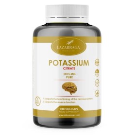 Potassium 240 gélules | Fortement dosé : 1015mg par dose journalière | Minéral essentiel à la fonction musculaire et au fonct