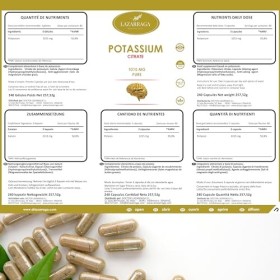 Potassium 240 gélules | Fortement dosé : 1015mg par dose journalière | Minéral essentiel à la fonction musculaire et au fonct