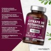 Potassium Citrate 1500 mg avec Vitamine C | 120 Comprimés Végétaliens | Citrate de Potassium Gelules | Complément Alimentaire