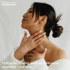 Nutrielement - Hair Skin Nails - 90 gélules - MSM, Kératine, Zinc, Vitamine C, Sélénium, Biotine - Complément alimentaire Pou