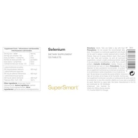 Supersmart - Selenium - Aide à Combat le Stress Oxydatif | Sans OGM - 120 Comprimés