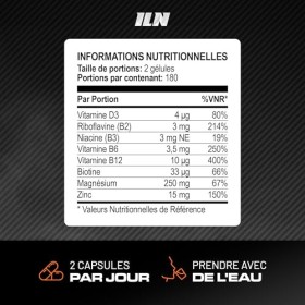 ZM6 360 Gélules – Complément Alimentaire en Zinc et Magnésium Haute Puissance – Zinc et Magnésium pour la Fonction Musculai