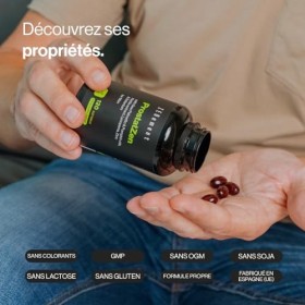 ProstatZen avec Huiles de Saw Palmetto et Courge, Extrait dOrtie, Lycopène, Zinc et Sélénium - Formule Synergique pour le Bi