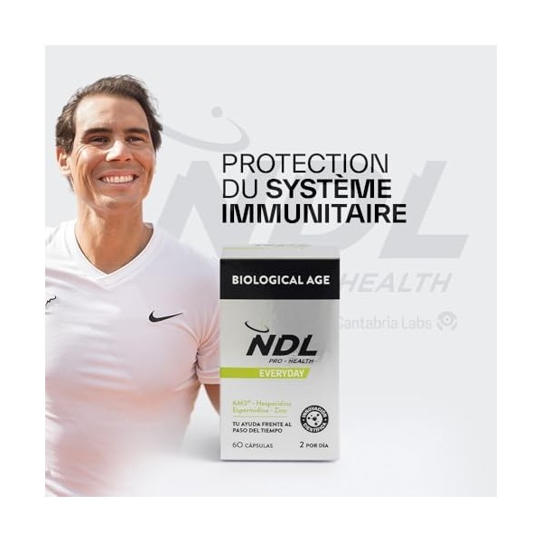 NDL Pro-Health Biological Age - Complément alimentaire de I AM3® et zinc, qui aide à protéger les cellules du stress oxydatif