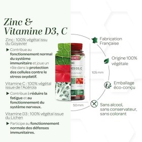 SUPERDIET - COMPLEXE IMMUNITÉ DORIGINE VÉGÉTALE - Soutient des défenses immunitaires, énergie - Fabrication française - 60 g