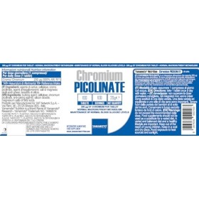 YAMAMOTO NUTRITION Chromium PICOLINATE 100 Comprimés, Adapté en cas de Besoin Accru ou de Consommation Réduite de Chrome