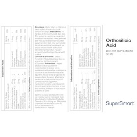 Acide Orthosilicique - Soutient la Santé de la Peau et des Cheveux - Renforce la Santé des Os - Enrichi en Vitamine B12 et en