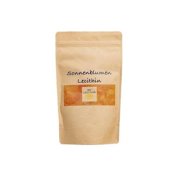 500 g de lécithine de tournesol | Lécithine pure | Haute biodisponibilité | Fabriqué en Allemagne | Sans OGM