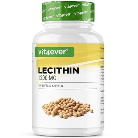 Lécithine 1200 mg - 300 softgels - Premium : avec phosphatides - Lécithine de soja sans OGM - Haute dose - Qualité Premium