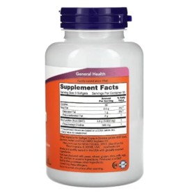 Now Foods - Lecithin 1200mg Non-OGM | Soutien pour la santé du cerveau et du foie - 100 capsules molles