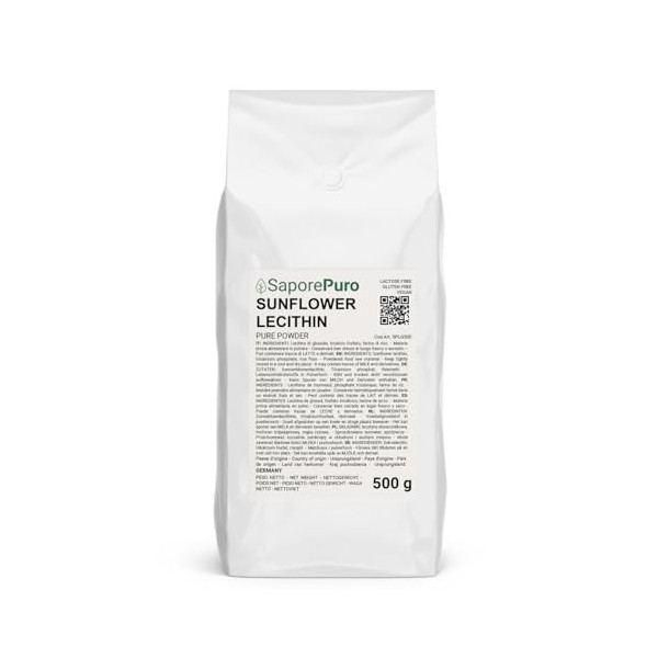 Saporepuro Lécithine de tournesol en poudre 500 gr