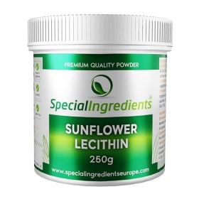 Special Ingredients Lécithine de Tournesol 250 gr Poudre, Sunflower Lecithin Émulsifiant et Améliorant et Agent Épaississant 