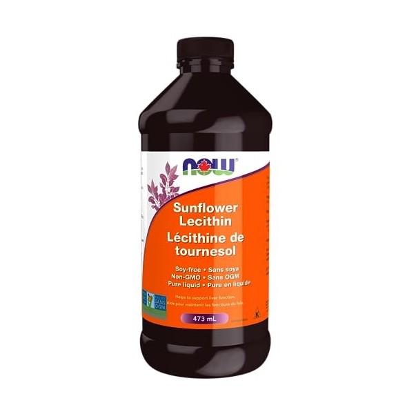 NOW Sunflower Liquid Lecithin Non-GMO 473mL