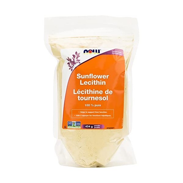 NOW Sunflower Lecithin Powder Non-GMO 454g