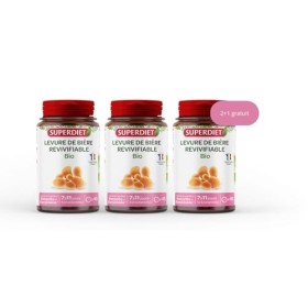 SUPERDIET - LEVURE DE BIÈRE REVIVIFIABLE BIO - BEAUTÉ CHEVEUX, ONGLES, PEAU-Phytothérapie-Fabrication française-Format éco-13