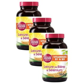 GAYELORD HAUSER - Levure de Bière/Sélénium - Source de Vitamine E et B9 - Flacon de 400 Comprimés Lot de 3 