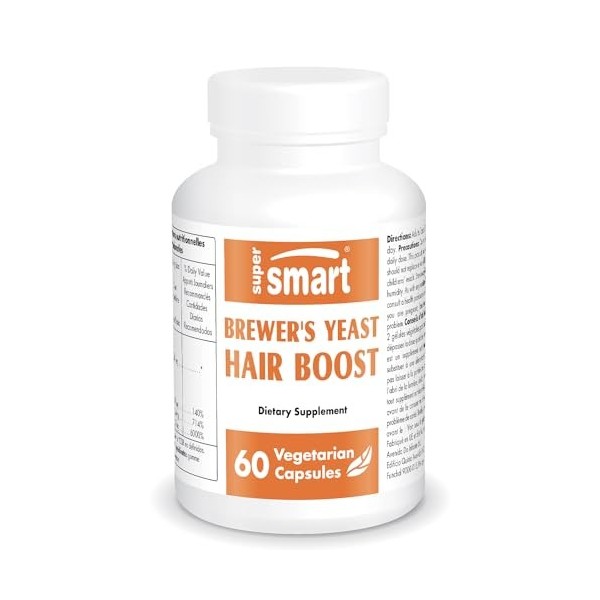 Levure de Bière - Boost la Croissance des Cheveux - Zinc Bisglycinate, Biotine & Vitamine B6 - Haut dosage en Levure de bière