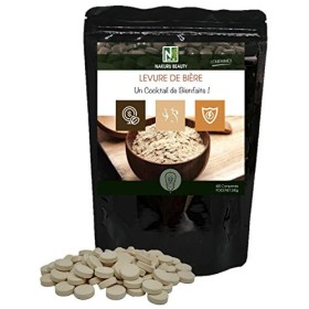 NAKURU | Levure de Bière | Gamme Beauty | Fabriqué en France |"Un Cocktail de Bienfaits!" | 400 Comprimés de 600mg / Poids N