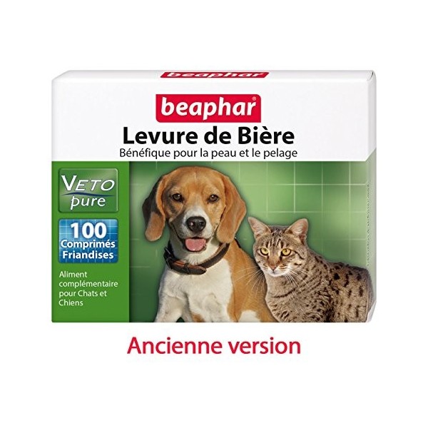 BEAPHAR – Comprimés levure de bière pour chien et chat – Complément alimentaire – Renforce la beauté du pelage – Soin pour la