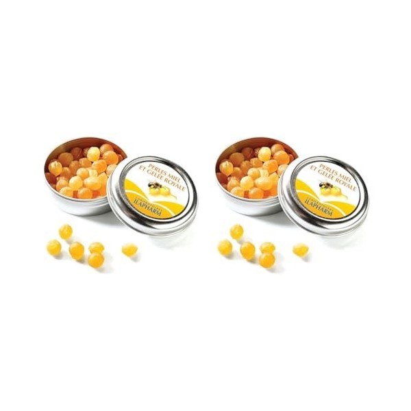 LABORATOIRES ILAPHARM - Perles Miel et Gelée Royale - Douceurs pour la gorge -50 g Lot de 2 