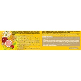 HERBESAN®- COMPLEXE VITALITÉ - Défenses immunitaire - Miel, Gelée Royale, Acérola, Pollen, Pamplemousse, Propolis - 20 ampoul