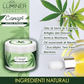 LUMINER Gel Canapì 500 ml, formule naturelle hautement concentrée avec de lHuile de graines de chanvre, des extraits de grif
