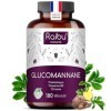 Glucomannane Konjac Pur, 4100mg par Jour, 180 gélules - Pure 95% de Fibre Konjac, avec Probiotique, Chrome et Vitamine B3 - H